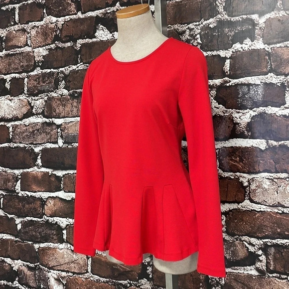 Philosophy Republic Clothing Tunic Pleated Blouse Red Size Small S - Picture 6 of 17